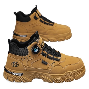 Muške zimske Martin čizme, otporna gumijasto-pjenasta potplat, PU gornji dio, fleece podstava, unutarnja tkanina