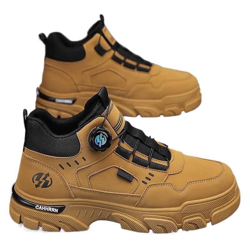 Muške zimske Martin čizme, otporna gumijasto-pjenasta potplat, PU gornji dio, fleece podstava, unutarnja tkanina