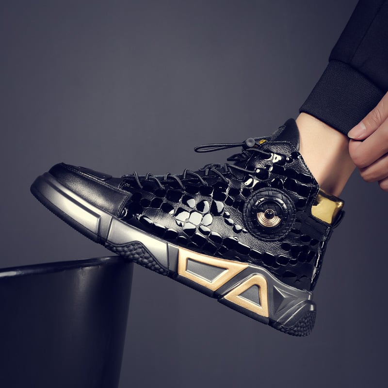 Muške Martin cipele, korejski stil, koža vrhunske teleće kože, podstava od svinjske kože, PU potplat, bočni zatvarač, srednja peta 3–5 cm