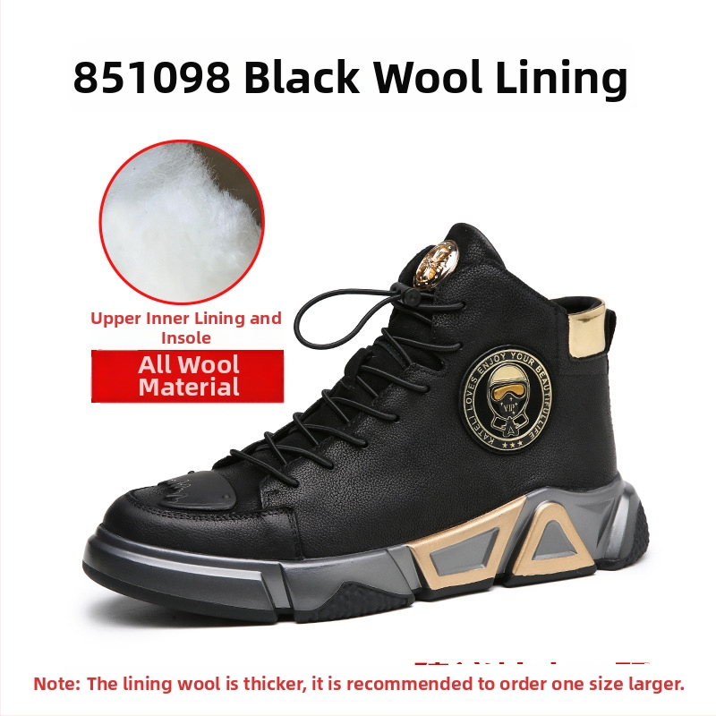 Muške Martin cipele, korejski stil, koža vrhunske teleće kože, podstava od svinjske kože, PU potplat, bočni zatvarač, srednja peta 3–5 cm