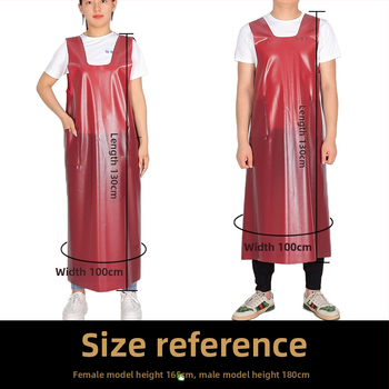 Безръкав PVC водоустойчива престилка – комплект за възрастни, модерен минималистичен стил