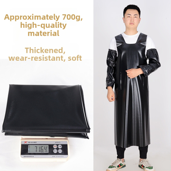 Безръкав PVC водоустойчива престилка – комплект за възрастни, модерен минималистичен стил