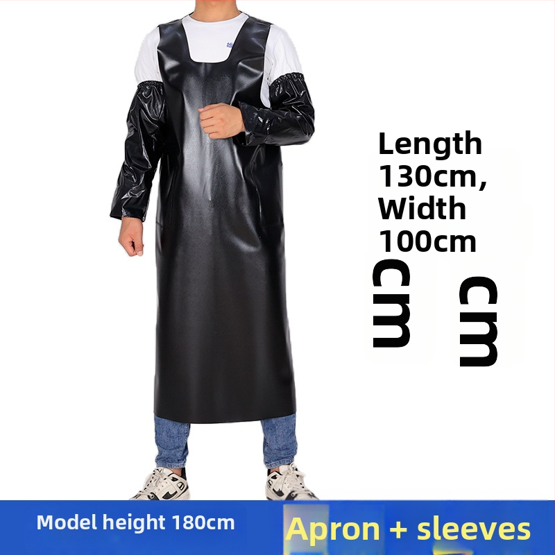 Безръкав PVC водоустойчива престилка – комплект за възрастни, модерен минималистичен стил