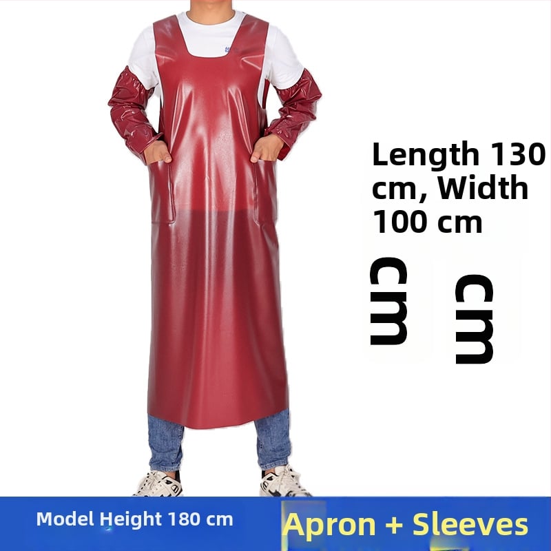 Безръкав PVC водоустойчива престилка – комплект за възрастни, модерен минималистичен стил