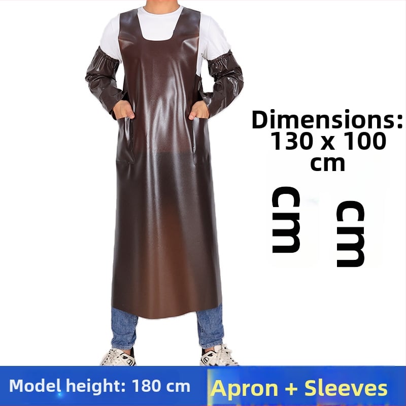 Безръкав PVC водоустойчива престилка – комплект за възрастни, модерен минималистичен стил
