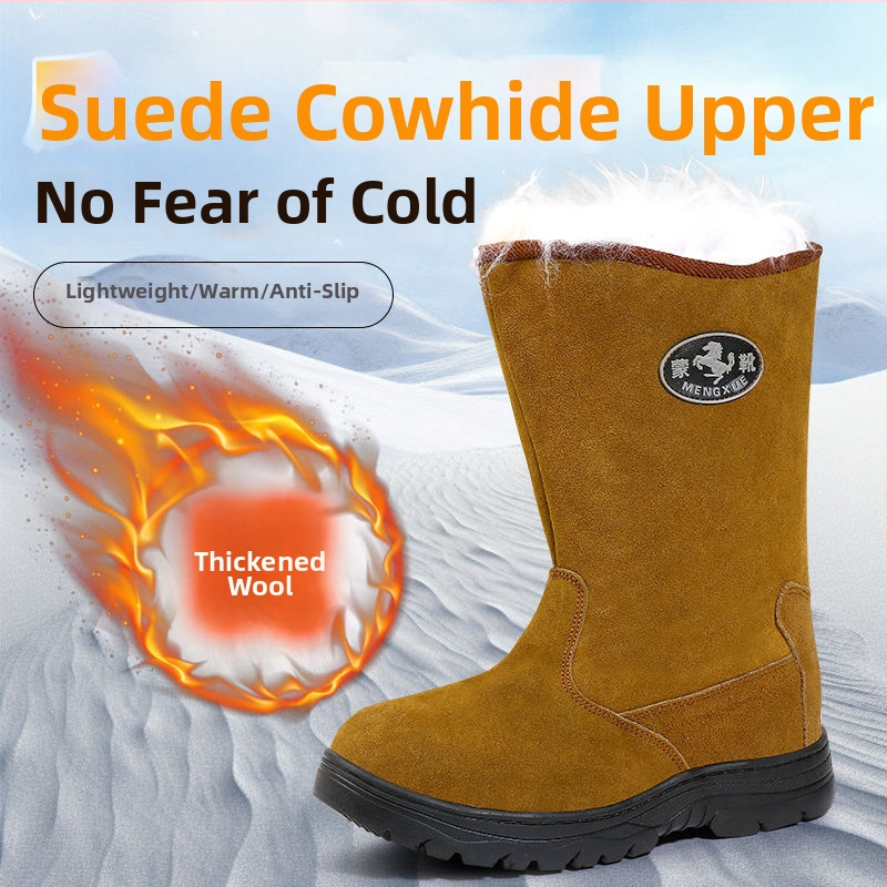 Pánske zimné topánky Martin, vysoký holenný, nepremokavé, teplá vlnená podšívka, gumová podrážka