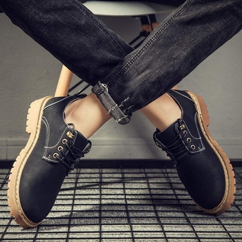 Pánske Martin topánky na jeseň, nízky profil, PU vrchný diel, podrážka z peny gumy, stielka z mikrovlákna, priedušné, retro štýl