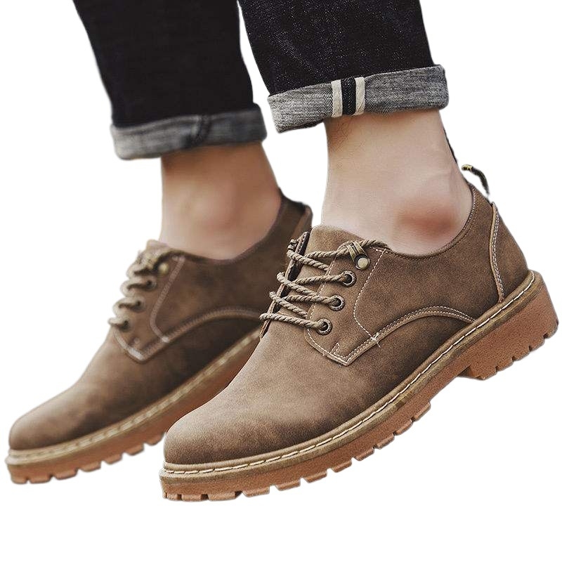 Pánske Martin topánky na jeseň, nízky profil, PU vrchný diel, podrážka z peny gumy, stielka z mikrovlákna, priedušné, retro štýl