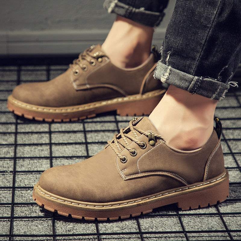 Pánske Martin topánky na jeseň, nízky profil, PU vrchný diel, podrážka z peny gumy, stielka z mikrovlákna, priedušné, retro štýl