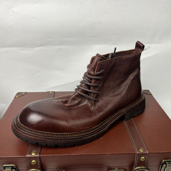Martin čizme, gornji dio od konjske kože, Goodyear welt, vezanje, okrugli vrh