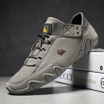 Muške Martin čizme – gornji dio od svinjske kože, gumeni đon, Velcro kopčanje, niski toranj, okrugli vrh