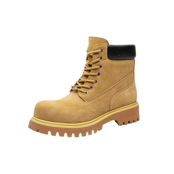 Pánske topánky z veluru, strednej výšky, gumená podrážka, zimné outdoorové turistické, Martin štýl.