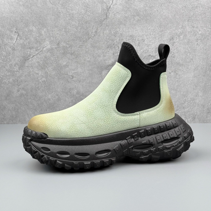 Muške visoke Martins čizme – gradski stil, radne čizme (Gornji materijal: mikrovlakna koža; Potplat: gumena pjena; Oblika prstiju: okrugla; Funkcija: povećanje visine)