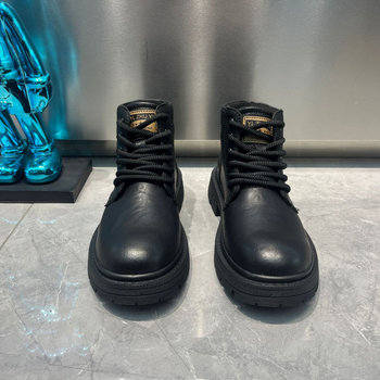 Pánske Martin topánky na zimu 2025 s vrchným dielom z velúru, britský retro štýl, protišmyková gumová podrážka, vnútorná časť z bavlny, textilná stielka