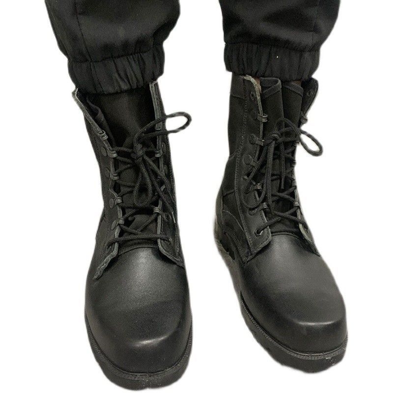 Pánske Martin topánky, vrchnok z pravej kože, okrúhla špička, vysoký horný diel s šnúrkami, vulkanizovaná podrážka, podšívka z ovčej kože