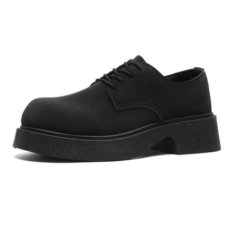 Muške Martin čizme – povećanje visine, debeli potpetica 3–5 cm, okrugli vrh, PU gornji dio, gumeni potplat