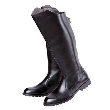 Muške viteške čizme: visok shaft, oštar vrh, stražnji zatvarač, srednji potpetica 3–5 cm, PU gornji dio