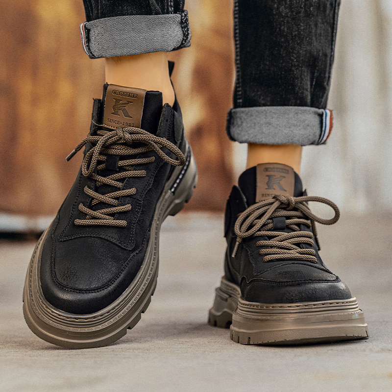 Unisex zimske Martin čizme, s flis podstavom, gornji dio od mikrovlakna, gumeni potplat, PU ulošak, niski potpetica