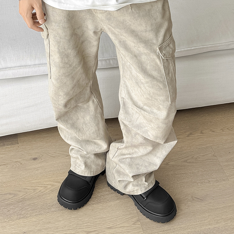 Crne unisex Martin čizme s Velcro zatvaračem, britski retro dizajn