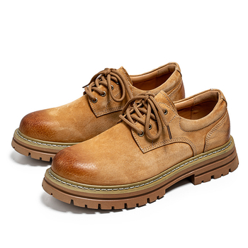 Muške radne čizme Martin, vamp od svinjske kože, PU ulošak, niski dio čizme, 1–3 cm peta, retro stil