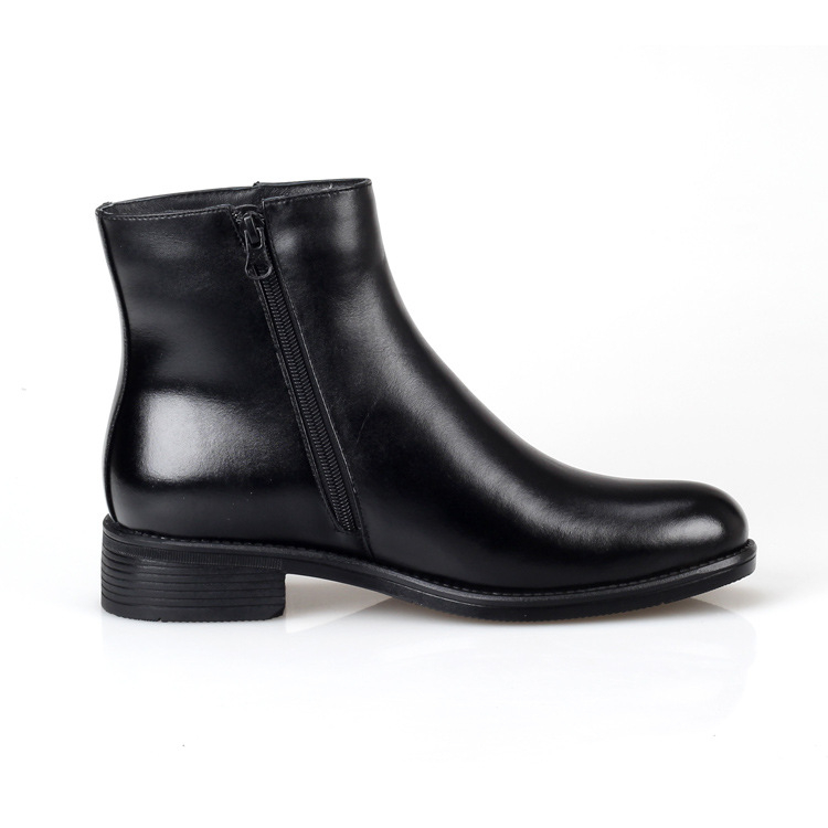 Ghete Martin pentru bărbați, iarnă, partea superioară din piele naturală, căptușeală din lână, talpă din cauciuc