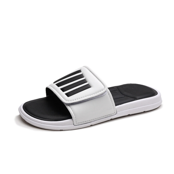 Unisex PVC flip-flop papuče s protukliznom mekom sole, plažne sandale za odrasle s Velcro zatvaranjem