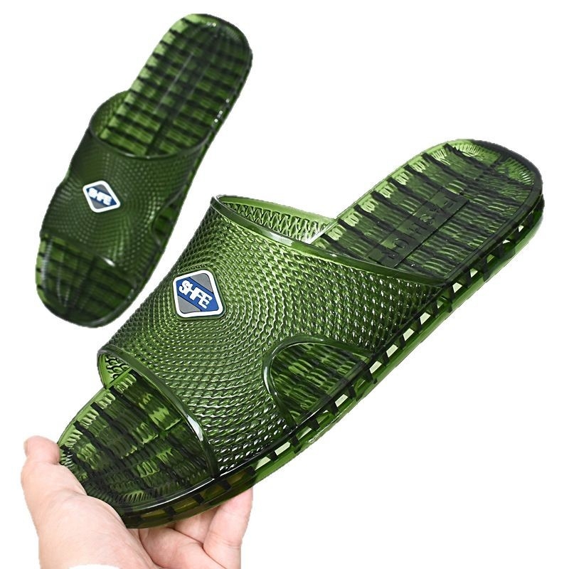 Șlapi pentru bărbați PVC, confortabili și plate, pentru uz zilnic, primăvara 2025 (Material superior: PVC; Talpă: PVC; Confecție talpă: injectată; Stil: relaxare zilnică)