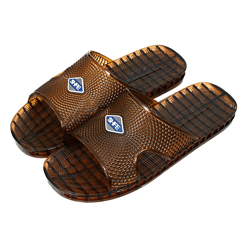 Șlapi pentru bărbați PVC, confortabili și plate, pentru uz zilnic, primăvara 2025 (Material superior: PVC; Talpă: PVC; Confecție talpă: injectată; Stil: relaxare zilnică)