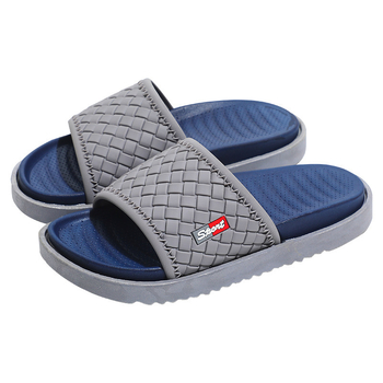 Șlapi pentru bărbați, partea superioară din piele artificială, talpă EVA, stil leisure, vară 2025