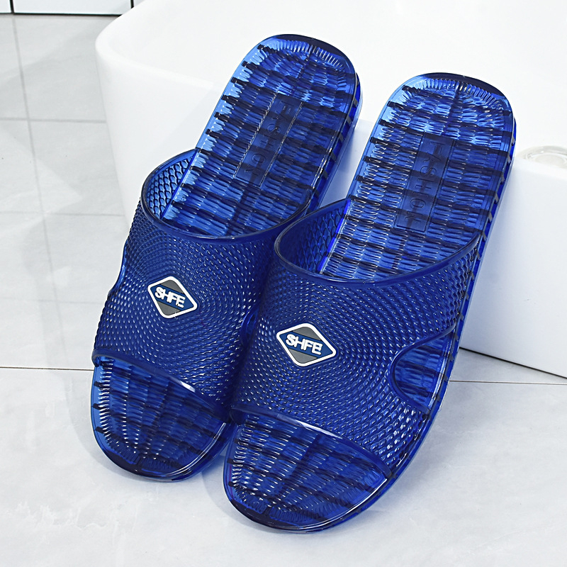 Papuci de interior din PVC pentru bărbați, uz zilnic, slip-on, partea superioară PVC, talpă din PVC turnată, lansare primăvara 2025