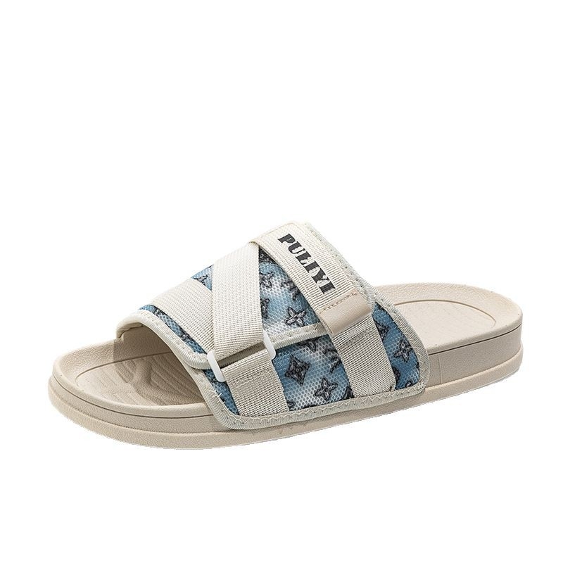 Unisex ljetne sandale za plažu, gornji dio od tkanine, EVA đon, Velcro kopča, print dizajn