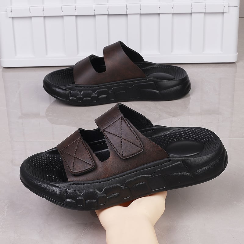 Muške papuče Slip-On, gornji dio od sintetičke kože, EVA đon, debeli đon, jednostavan dizajn
