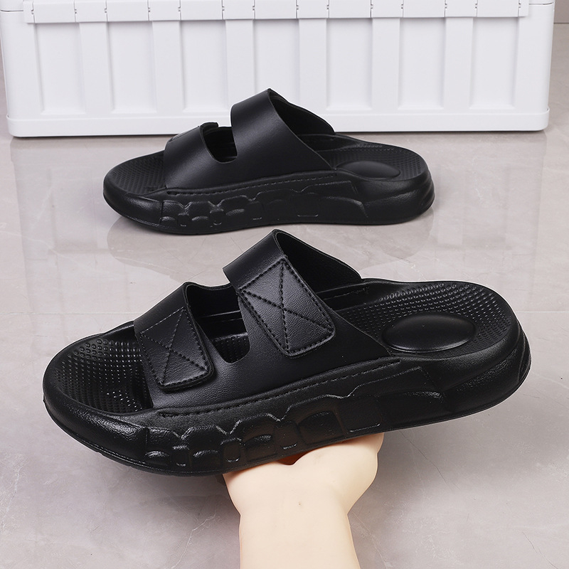 Muške papuče Slip-On, gornji dio od sintetičke kože, EVA đon, debeli đon, jednostavan dizajn