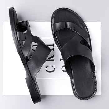 North Wolf flip-flopok – kétszintű marhabőr felsőrész, gumi talp, lazább stílus felnőtteknek