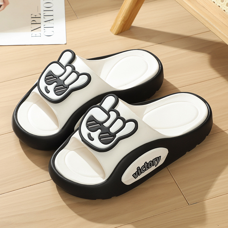 Férfi papucs, koreai stílusú, vastag talpú, csúszásmentes, EVA felső és EVA talp, 2025 tavasz