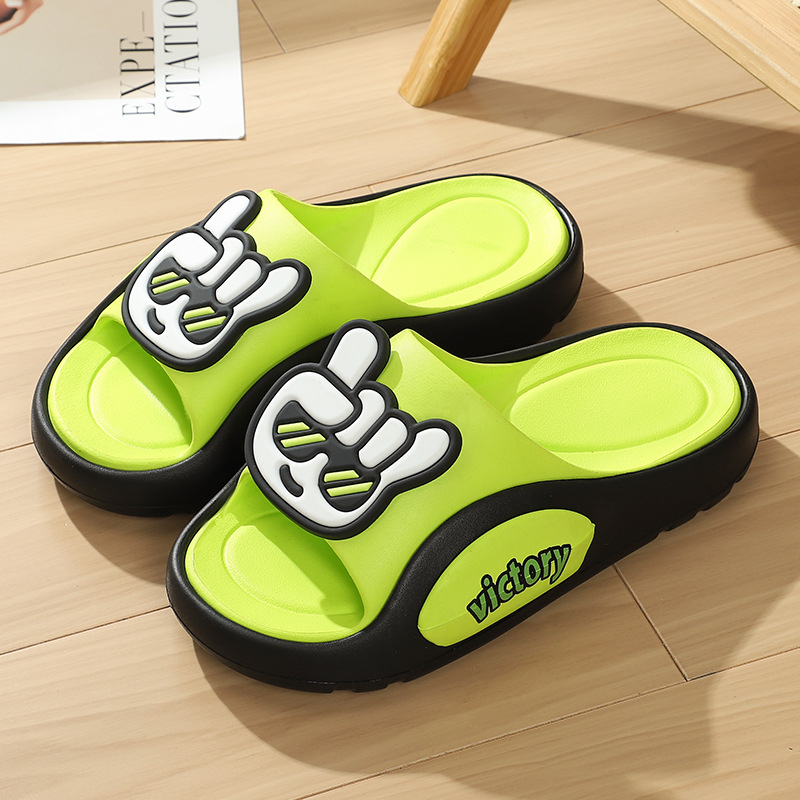 Férfi papucs, koreai stílusú, vastag talpú, csúszásmentes, EVA felső és EVA talp, 2025 tavasz