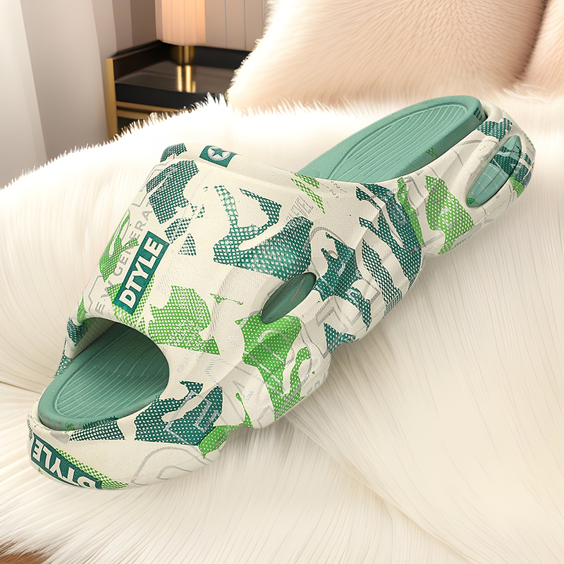 Papuci unisex EVA cu talpă groasă, tehnologie de injecție, stil tineret