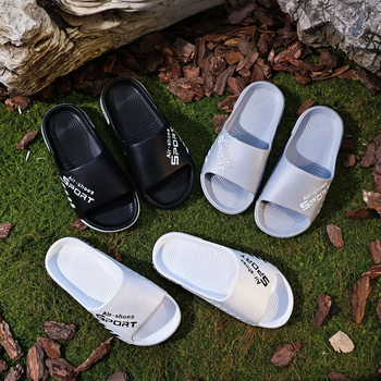 Chilunte uniszex EVA papucs otthonra és a strandra, lélegző vastag talp, nyitott lábujj, injektált talp