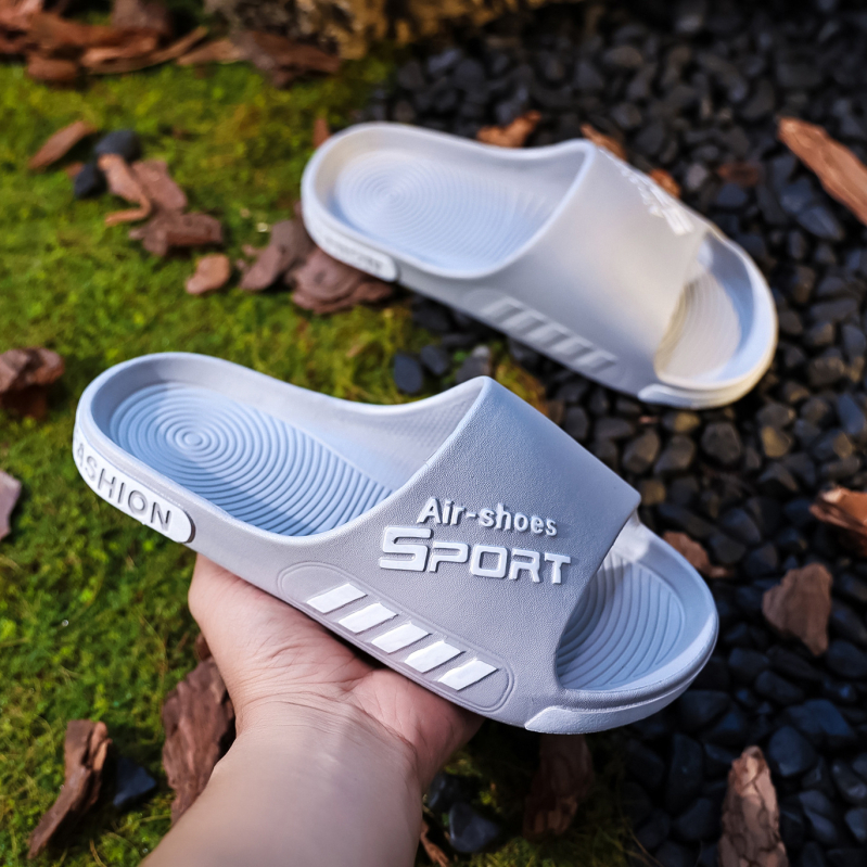 Chilunte uniszex EVA papucs otthonra és a strandra, lélegző vastag talp, nyitott lábujj, injektált talp