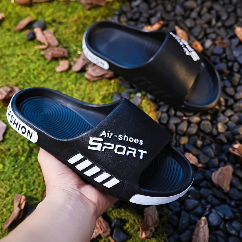 Chilunte uniszex EVA papucs otthonra és a strandra, lélegző vastag talp, nyitott lábujj, injektált talp