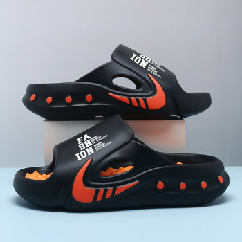 Junbao flip-flops, unisex, EVA suprafață și EVA talpă, stil sport, închidere pull-on, talpă turnată prin injecție, turnare într-o singură piesă