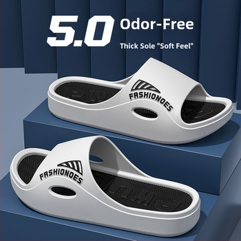 Papuci de bărbați cu partea superioară din PVC, talpă PVC, talpă moale, stil sport, interior și exterior