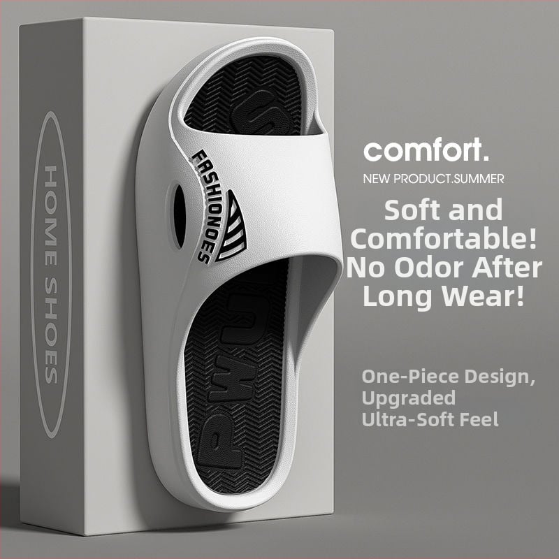 Papuci de bărbați cu partea superioară din PVC, talpă PVC, talpă moale, stil sport, interior și exterior