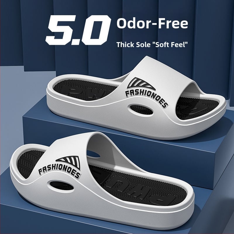 Papuci de bărbați cu partea superioară din PVC, talpă PVC, talpă moale, stil sport, interior și exterior