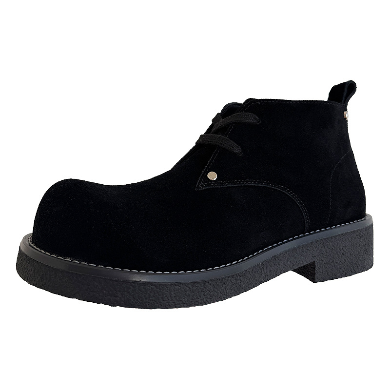 Martin topánky z pravej kože, vrchný materiál z hovädzej kože najvyššej kvality, gumová podrážka, nízky klínový podpätok 1-3 cm, guľatá špička, retro štýl