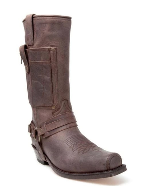 Pánske rytierové čižmy s vyšívaním, horná časť z umelej PU kože, špičatý prst, vysoká päta 6-8 cm, farebne zladený vzor