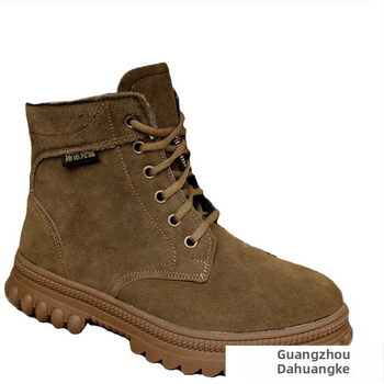 Meeste Martin kingad, fliisvooderiga, ekstra paks villane isolatsioon, ülaosa lehma nubuk-veluur, kummist talla