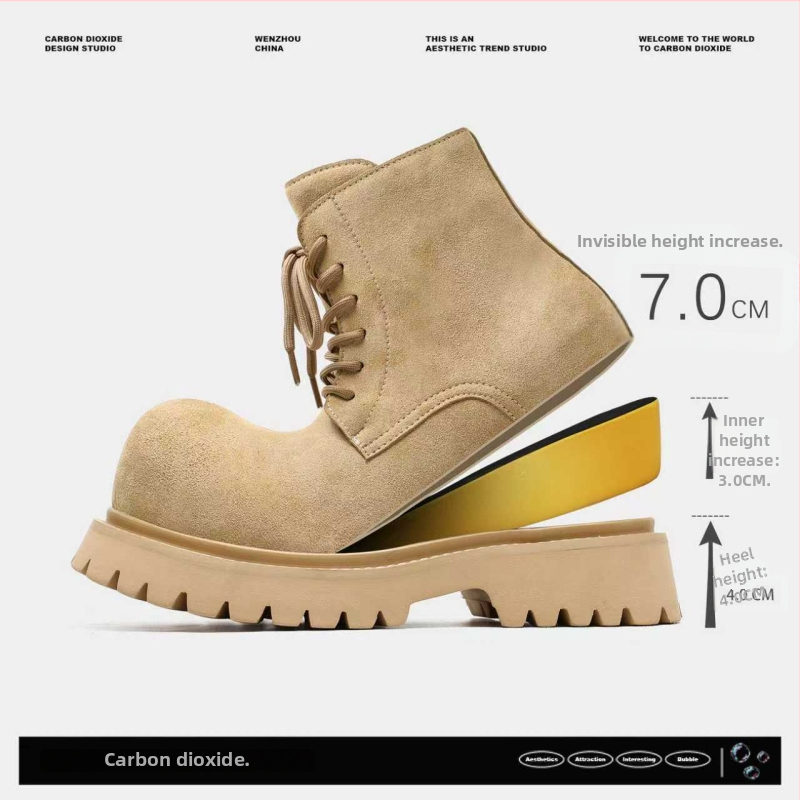 Unisex Martin Derby čižmy s predným šnurovaním, velúrový vrch, pena podrážka, jesenné nosenie