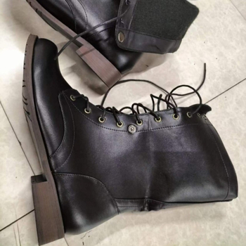 Férfi PU bőr motoros csizmák, középmagasságú, kerek orr, oldalsó cipzár, alacsony négyszögletes sarok 1-3 cm