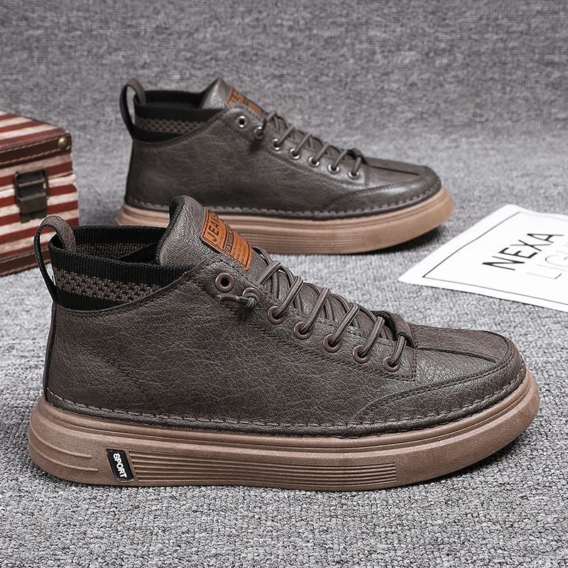 Unique muške Martin čizme, visoke, casual stil, gumena potplat, PU gornji dio, EVA ulošak